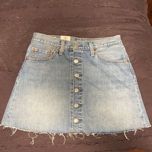 Levi's Button Front Miniskirt